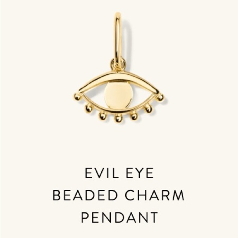 Mejuri 18K Gold Vermeil Evil Eye Pendant